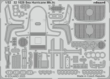 Eduard 321028 1/32 Sea Hurricane Mk.IIc Photo Etched Set for REVELL