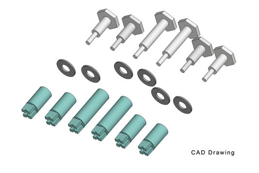 Piko 36091 G Scale Crankpins for 45mm Mogul Wheels