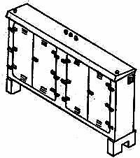 Details West EC-904 HO Scale Electric Relay Cabinets -- 4-Door