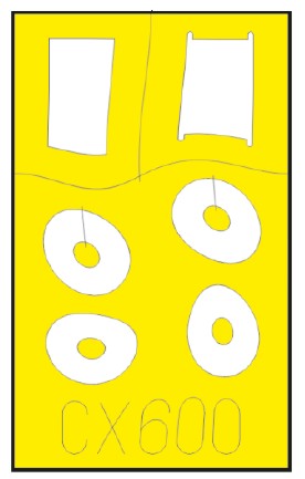 Eduard CX600 1/72 Mask Aircraft- Albatros D V Weekend for EDU