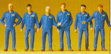 Preiser 72406 1/72 Scale Working People - 1/72 Scale Mechanics