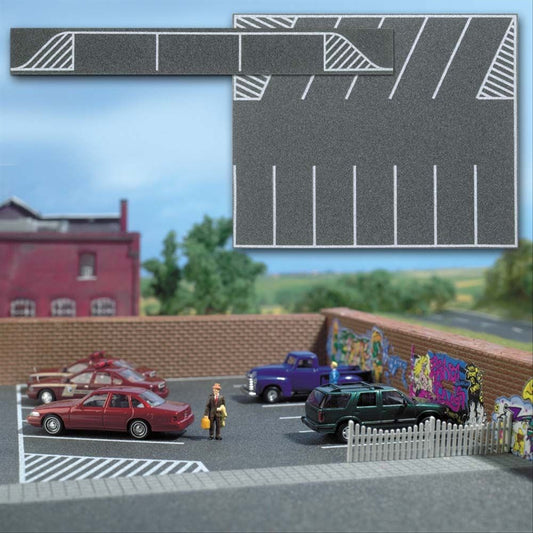 Busch 7076 HO Scale Flexible Self-Adhesive Parking Lot