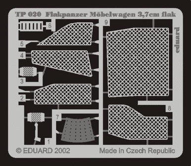 Eduard TP020 1/35 Flakpanzer IV Mobelwagen 37mmfor Tamiya 35237