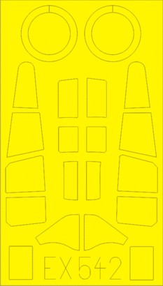 Eduard EX542 1/48 Mask Aircraft- P40C for BOM