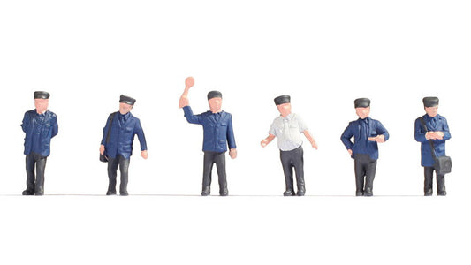 Noch 18010 HO Scale Railway Officials Figure Set of 6