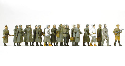 Preiser 16578 HO Scale WWII German POWs w/Guards Figure Set