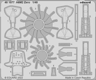 Eduard 481077 1/48 A-6M2 Zero for EDU Photo Etch Detail Set