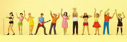 Preiser 10551 HO Scale Sports & Recreation Open Air Concert pkg(11)