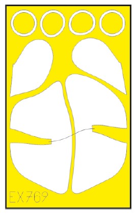 Eduard EX769 1/48 Mask Aircraft- Pfalz D IIIa Weekend for EDU