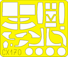 Eduard CX170 1/72 Paint Mask for ITALERI A-26C Canopy Mask Set