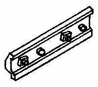 Details West 922 HO Scale Rail Bars -- 2-Bolt Fish Plate, Code 70