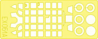 Eduard EX051 1/48 Mask Bf 110G for Revell/Monogram Canopy Mask Set