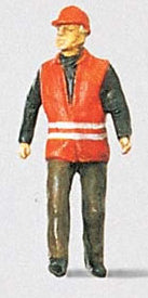 Preiser 28008 HO Scale Individual Figure - Railway Personel Modern