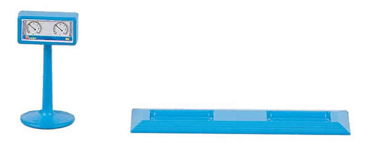 Faller 180984 HO Scale Dynomometer with Gauge Stand -- Blue