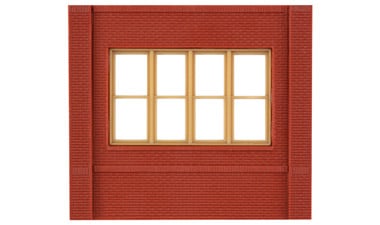 Design Preservation Models 30143 HO Scale Modular Building System(TM) -- Dock Level Wall Sections w/Victorian Window - Kit