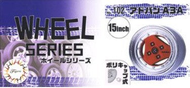 Fujimi 19361 1/24 Advan A3A 15” Tire & Wheel Set (4)