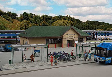 Walthers Cornerstone 933-3552 HO Scale Modern Bus Shelter -- Kit