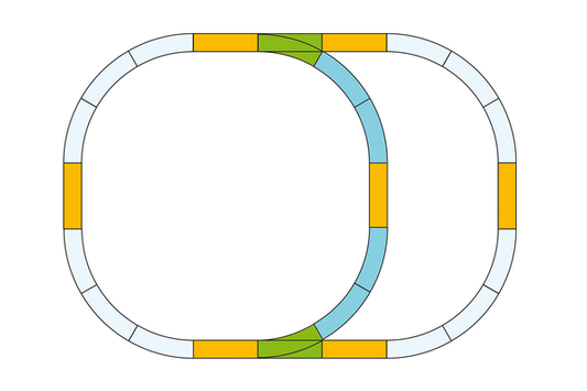 Piko 35302 G Scale Double Oval Track Set