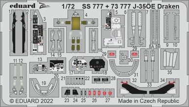 Eduard SS777 1/72 J-35oE Draken - Hasegawa/Hobby 2000