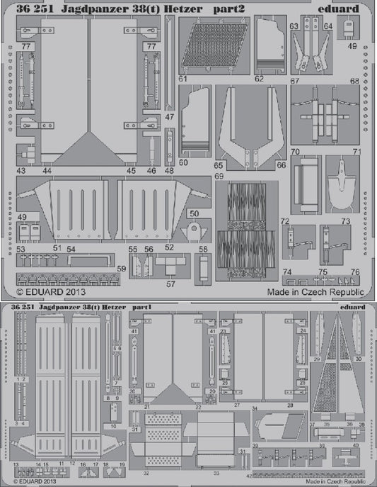 Eduard 36251 1/35 Armor- Jagdpanzer 38(t) Hetzer for ACY