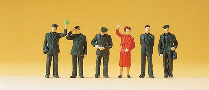 Preiser 14141 HO Scale Railroad Personnel German Federal Railway, 1989