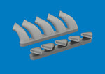 Eduard 672404 1/72 Mosquito Exhaust Stacks PRINT Brassin for TAMIYA