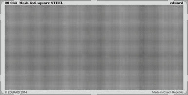 Eduard 33 Mesh 6x6 Square STEEL