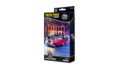 Woodland Scenics JP5906 HO Scale Work Vehicle Value Pack