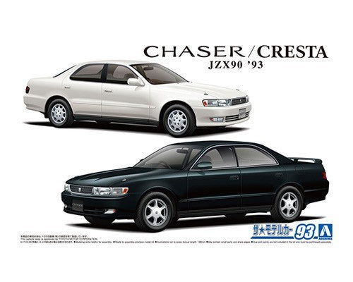 Aoshima 61732 1/24 1993 Toyota Chaser/Cresta JZX90 4-Door Car