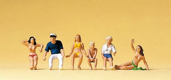 Preiser 10426 HO Scale Speedboat Driver & Passengers