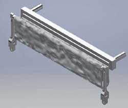 Cal Scale 678 Ho Cab Window Shade Stowed 2Pc