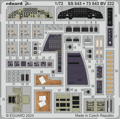 Eduard SS843 1/72 BV 222 Zoom Set for REVELL Kit