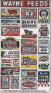 Blair Line 135 HO Scale Vintage Feed & Seed, Storefront & Advertising Signs