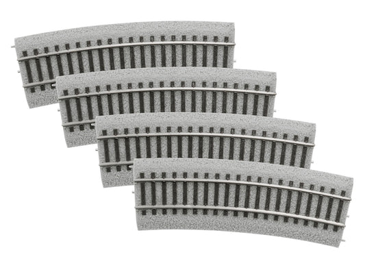 Lionel 6-8768064 HO 20" Radius half curve MagneLock Track 4-Pack