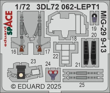 Eduard 3DL72062 1/72 MiG-29 9-13 SPACE SPACE for GREAT WALL HOBBY Kit