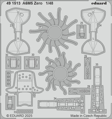 Eduard 491513 1/48 Zero Photo Etched Set for FINE MOLDS Kit