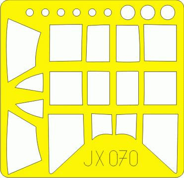 Eduard JX070 1/32 P-47D-20 Thunderbolt Masking Sheet for Trumpeter
