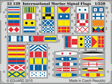 Eduard 53139 1/350 International Marine Signal Flags (Pre-Painted)