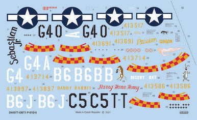 Eduard D48077 1/48 Decal P-51D-5 357th FG - Eduard