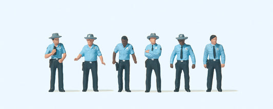 Preiser 10798 HO Scale U.S. Highway Patrolmen Figure Set