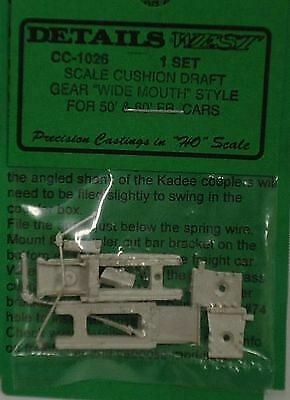 Details West CC-1026 HO Scale Scale Cushion Draft Gear For 50' & 60'