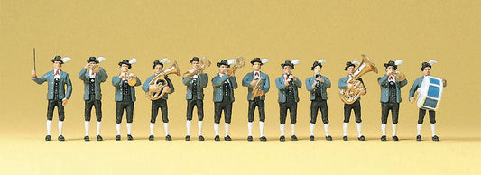 Preiser 10250 HO Scale Bavarian Band Figure Set pkg(12)