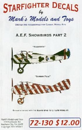 Starfighter Decals 72130 1/72 - AEF Showbirds Shamrock and Barber Pole