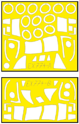 Eduard EX774 1/48 Mask Aircraft- MV22 TFace for HBO