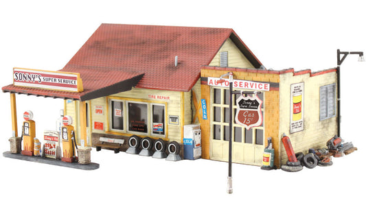 Woodland Scenics PF5203 All Scale Sonny's Super Service - N Scale Kit