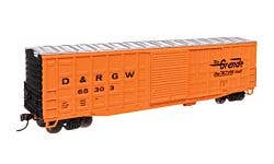 Walthers Mainline 910-46711 HO 50' Waffle Side Boxcar D&RGW #65303