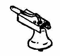 Details West 176 HO Scale Bells pkg(2) -- Hood-Side Mount