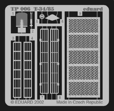 Eduard TP006 1/35 T-34/85 for Tamiya Photo Etch Detail Set