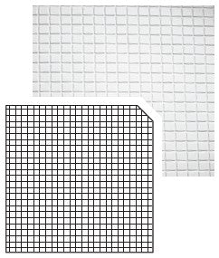 AK Interactive 6580 Square Pavement Small Brick Styrene Sheet 4mm 9.64"x7.68"