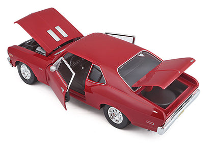 Maisto 31132R 1/18 1970 Chevrolet Nova SS Coupe, Red